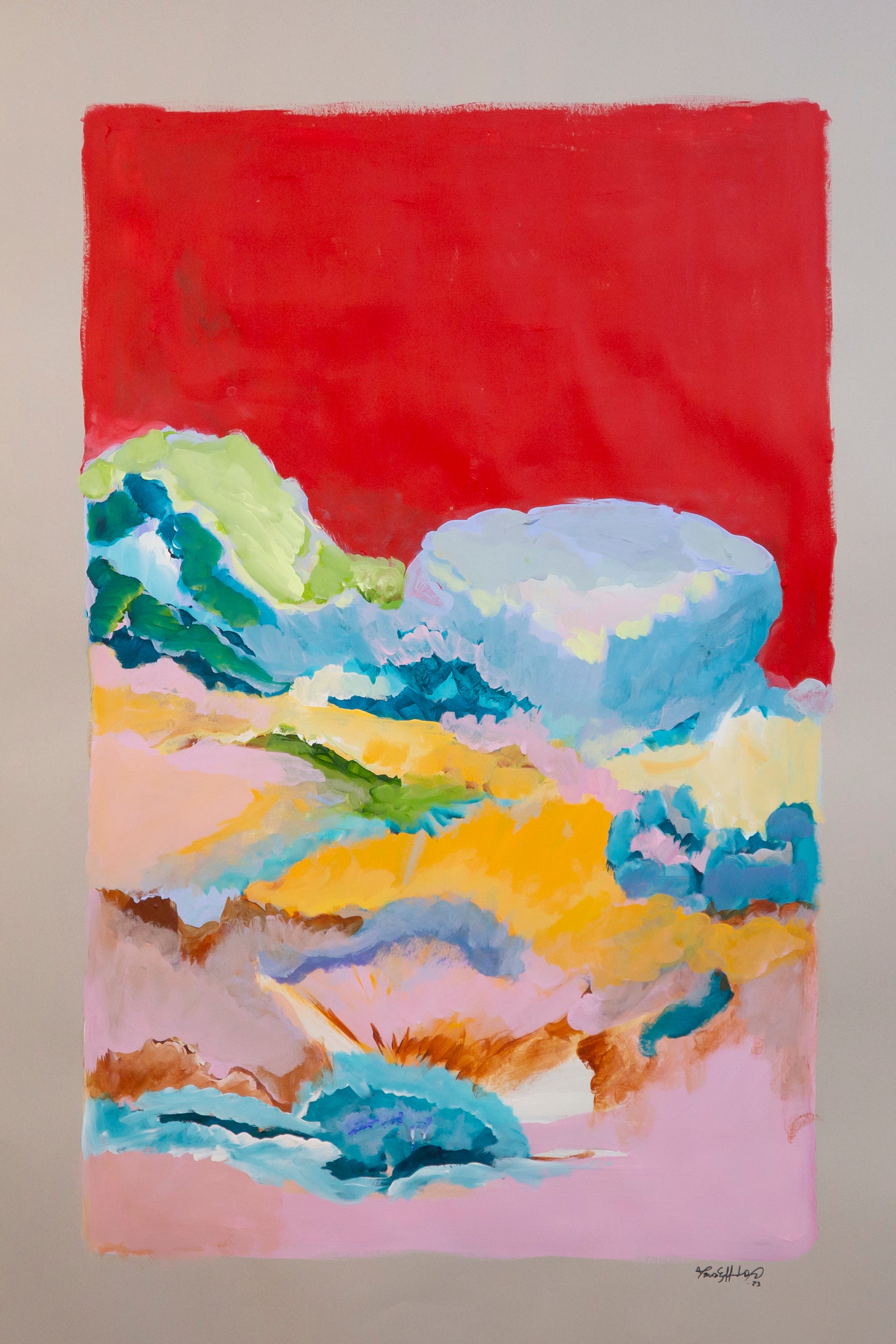 Flying Over Acrylic on Paper | Maria Sobral Mendonça