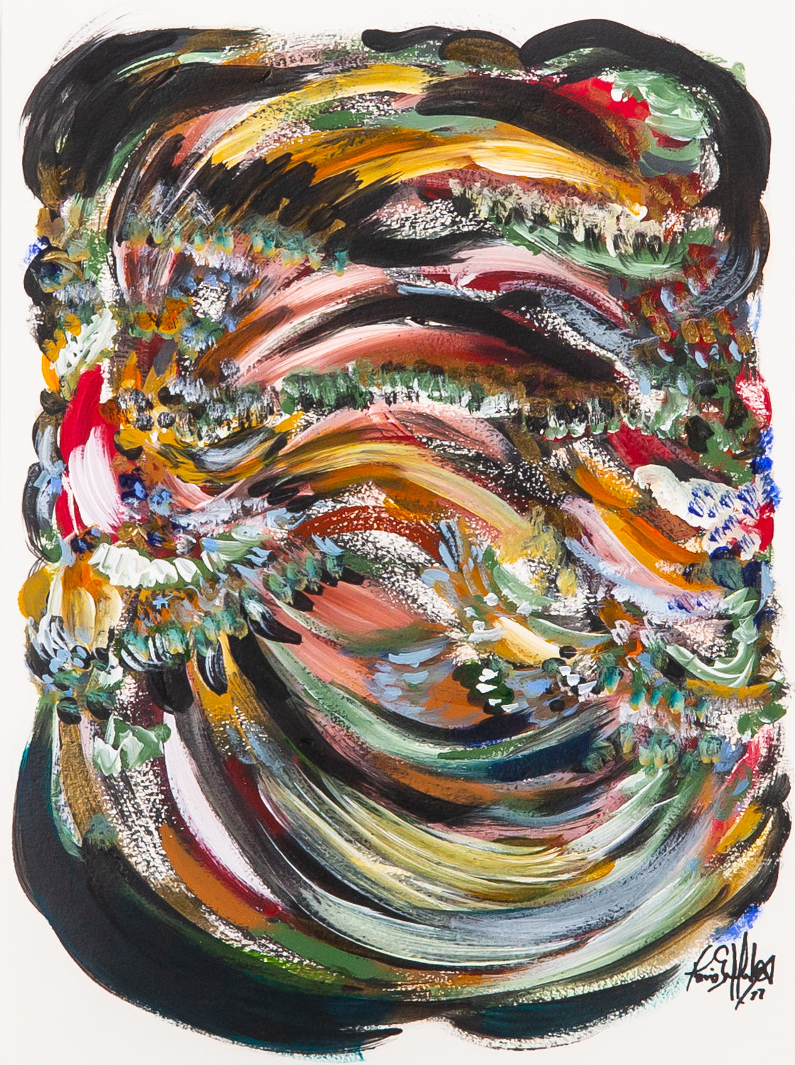 Peruvian Amazon Acrylic on Paper | Maria Sobral Mendonça