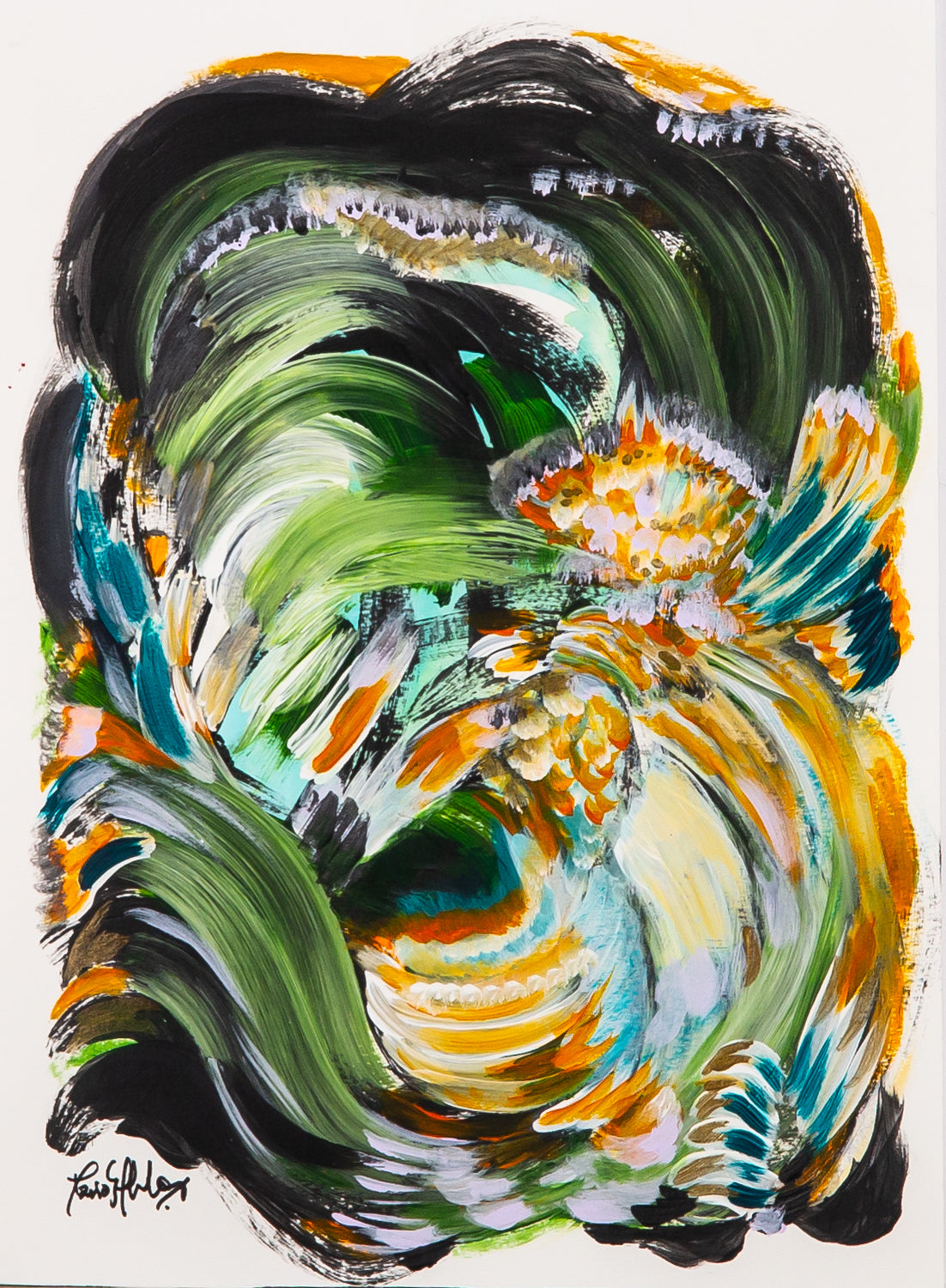 Deus Pan Acrylic on Paper | Maria Sobral Mendonça