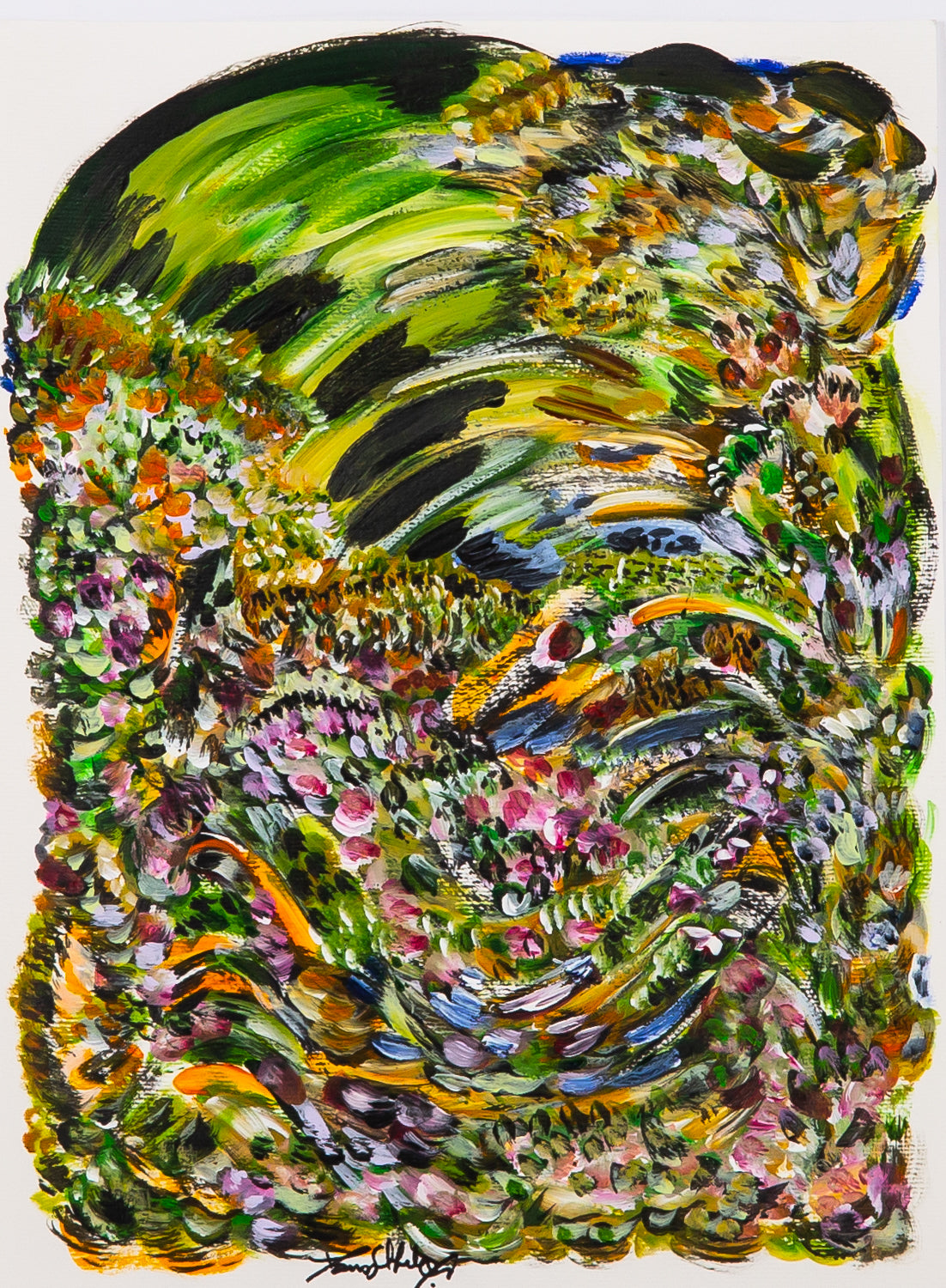 Espíritu Vigilante - Acrylic on Paper | Maria Sobral Mendonça