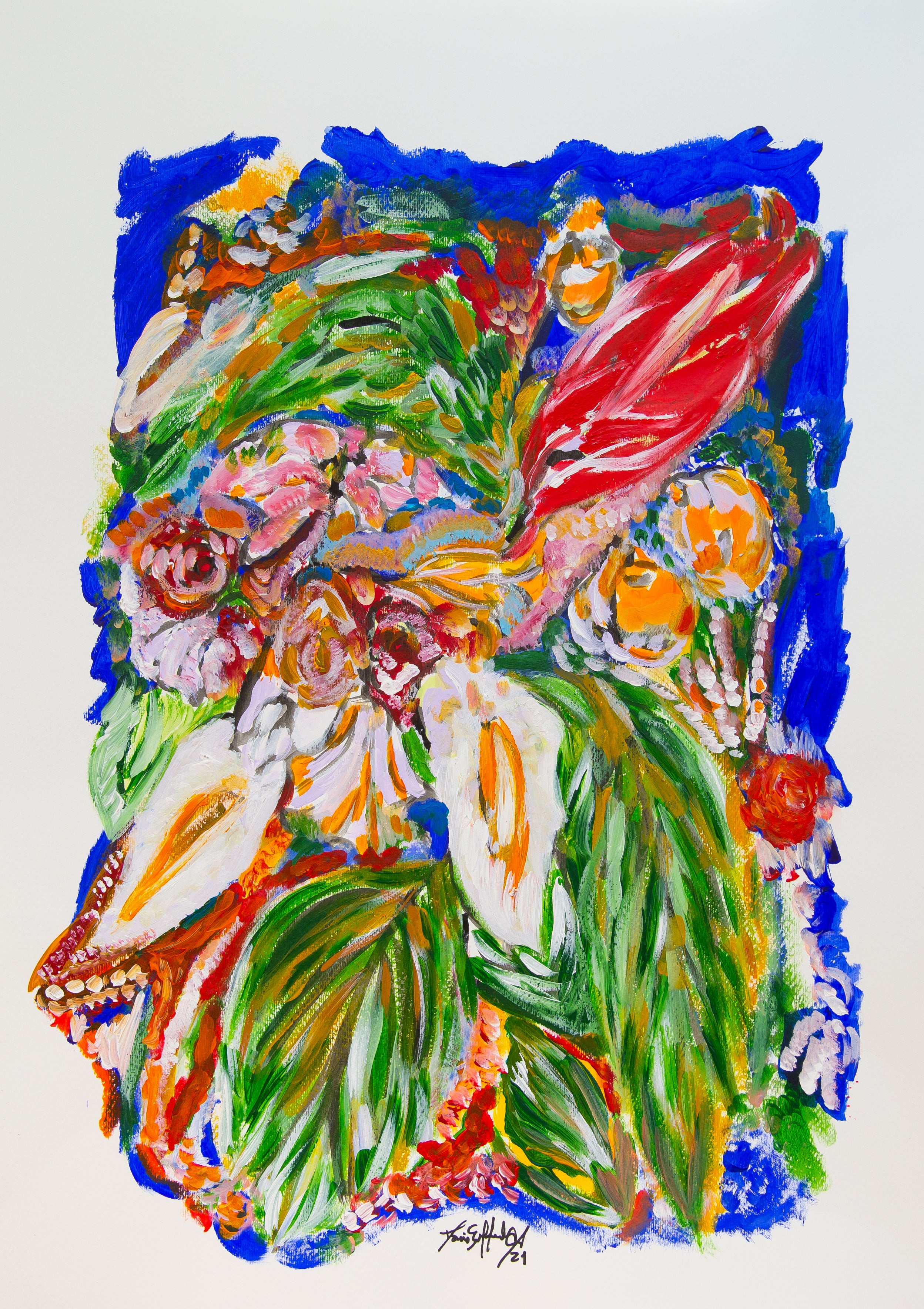 Spring Bloom – Acrylic on Paper | Maria Sobral Mendonça