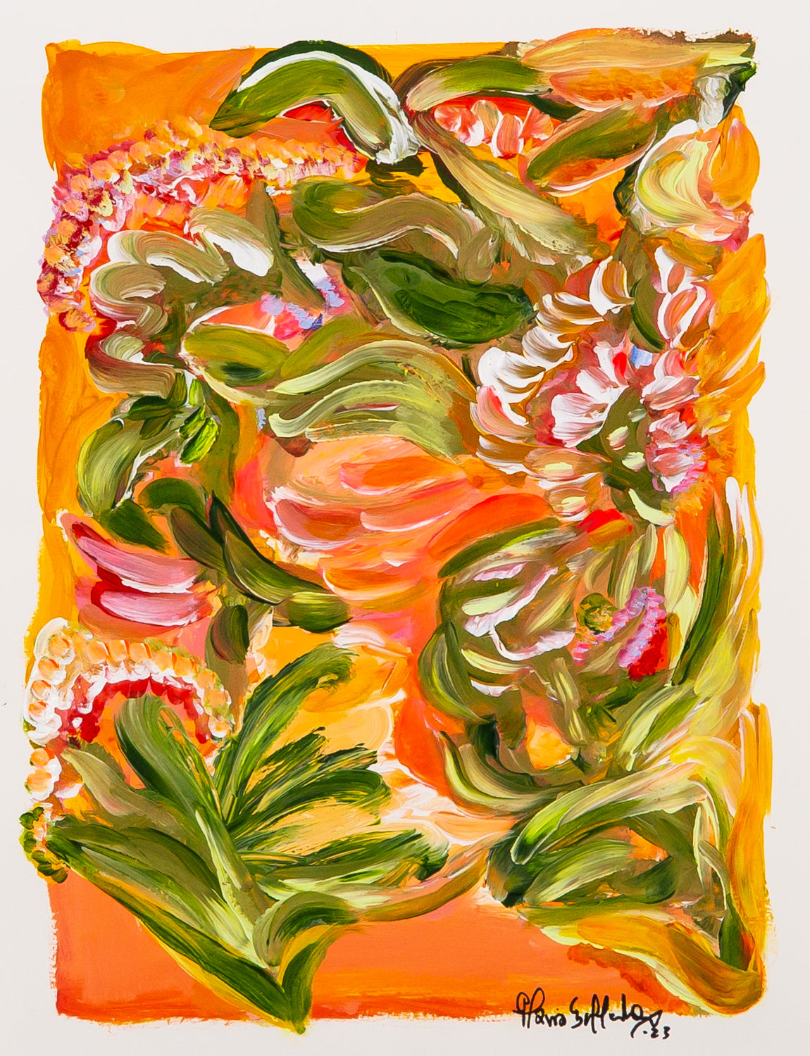 Trópicos Acrylic on Paper | Maria Sobral Mendonça Studio